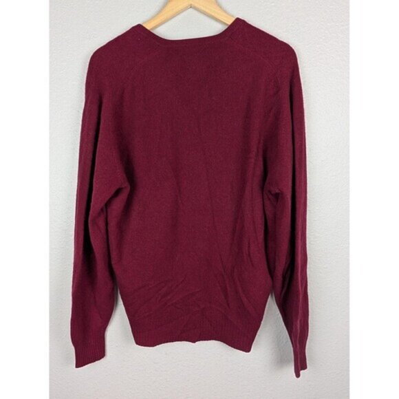 Vintage FR Tripler Sweater Mens 48 Cashmere V Neck Made Scotland 80s 90s - Picture 2 of 7